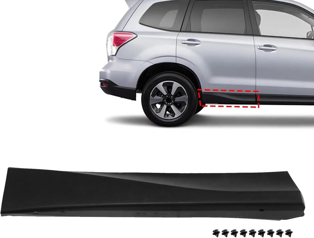 SecosAutoparts Rear Right Passenger Lower Door Trim Molding Fit for Subaru Forester 2014-2018 2.0L/2.5L H4 Lower Door Garnish Trim, Replace# 91112SG140 91112SG141 91112SG142
