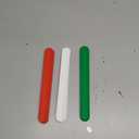 Charniol 12 Pieces Wrapping Paper Roll Holder Holiday Flip Wrap Silicone Covered Metal Strips 1'' x 9'' Stabilizer Slap Band for Christmas Poster Gift Paper Vinyl Storage Organize, White Red Green