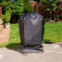 Mr. Bar-B-Q Universal Fit Kettle BBQ Grill & Smoker Cover, Round Barbecue Grill Covers, Heavy Duty Waterproof Smoker Cover (27.5 Diameter x 35 Tall)