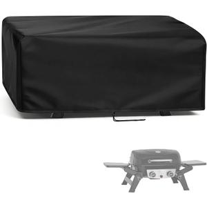 Grill Cover for Royal-Gourmet Royal-Gourme-t GT2005 2-Burner Portable Propane Gas Grill, Outdoor Royal-Gourme-t Gas Grill Cover Waterproof Tabletop Grill Covers - 26" L19" W10" H, Black