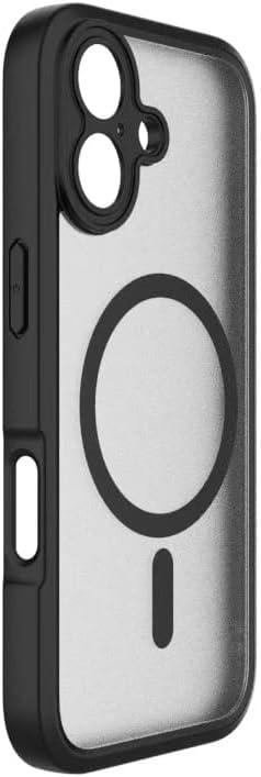 ImpactStrong Magnetic Guard for iPhone 16 Case [Camera Protection] [Military Grade Drop Tested] [Compatible with MagSafe] Slim Translucent Matte Phone Case (6.1") - Black
