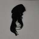 ANOGOL Black Braid Wig With Bangs for Women, Synthetic Wigs with 2 Pigtails, Long Black Straight Wig for Women, Heat Resistant, Tangle Free, Size 21.75 inches