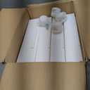 CTSNSLH 4 Tier Plastic Storage Bins and Boxes Organizer - Stackable with Lids for Bedroom, Living Room, Office - Foldable Containers (White)