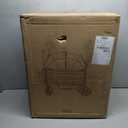 Wagon Stroller for 2 Kids & Cargo-Travel Stroller Push-Pull Double Wagon Lightweight Folding Stroller for Newborn&Toddler with 5-Point Harness,Adjustable Handle Bar and Canopy,Tray Table,Cup Holder (Black)