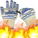 BBQ Gloves, Oven Gloves Original 2 Pack1472℉ Extreme Heat Resistant, Grilling Gloves Silicone Non-Slip Oven Mitts, Kitchen Gloves for BBQ, Grilling, Cooking, Baking