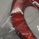 Relaxgiant 11.8 Inch Valentine Glitter Heart Tree Topper Valentines Red Foam Heart Tree Topper for Treetop Large Red Romantic Decorations for Home Wedding Holiday Party Supplies Gift