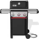 Weber Spirit E-325 Natural Gas Grill for Outdoor Cooking and BBQ, 3 Boost Burners, Black