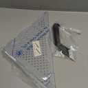 Qeke 2 Pack Bathroom Corner Shelf, Recessed 12" Corner Shower Shelf, SUS304 Stainless Steel Triangular Wall Mount, No Drilling, Brushed Nickel