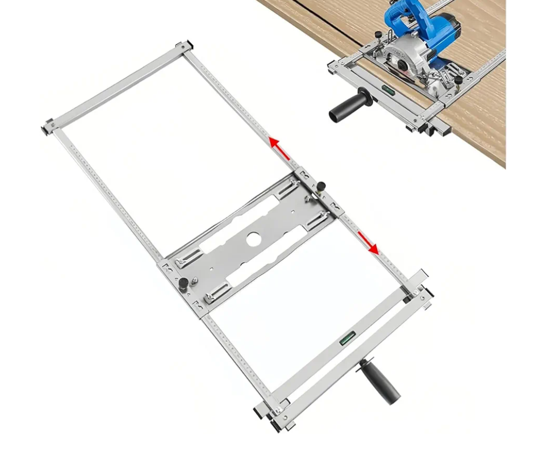 Cutting Machine Edge Guide Positioner, Edge Guide for Circular Saw, Edge Guide Positioning Cutting Board Tool, Adjustable Wood Modified Positioning Frame Tool, Woodworking Positioning Cutting Tool
