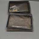 2 Set Metal & Engineered Wood Kitchen Shelf Stackable Cabinet Organizer, Countertop Spice Rack Storage, Expandable for Pantry/Counter (Brown Black)