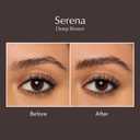 Thrive Causemetics Instant Brow Fix Semi-Permanent Eyebrow Gel, Waterproof Tinted Eye Brow Gel with Vitamin B5, Smudge-Proof, Long Lasting Definition, Vegan & Cruelty Free, Serena (Deep Brown)
