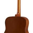 Yamaha F400 Acoustic Guitar for Beginners with Comfortable Scale Length and Spacing, Smoky Black Satin Finish