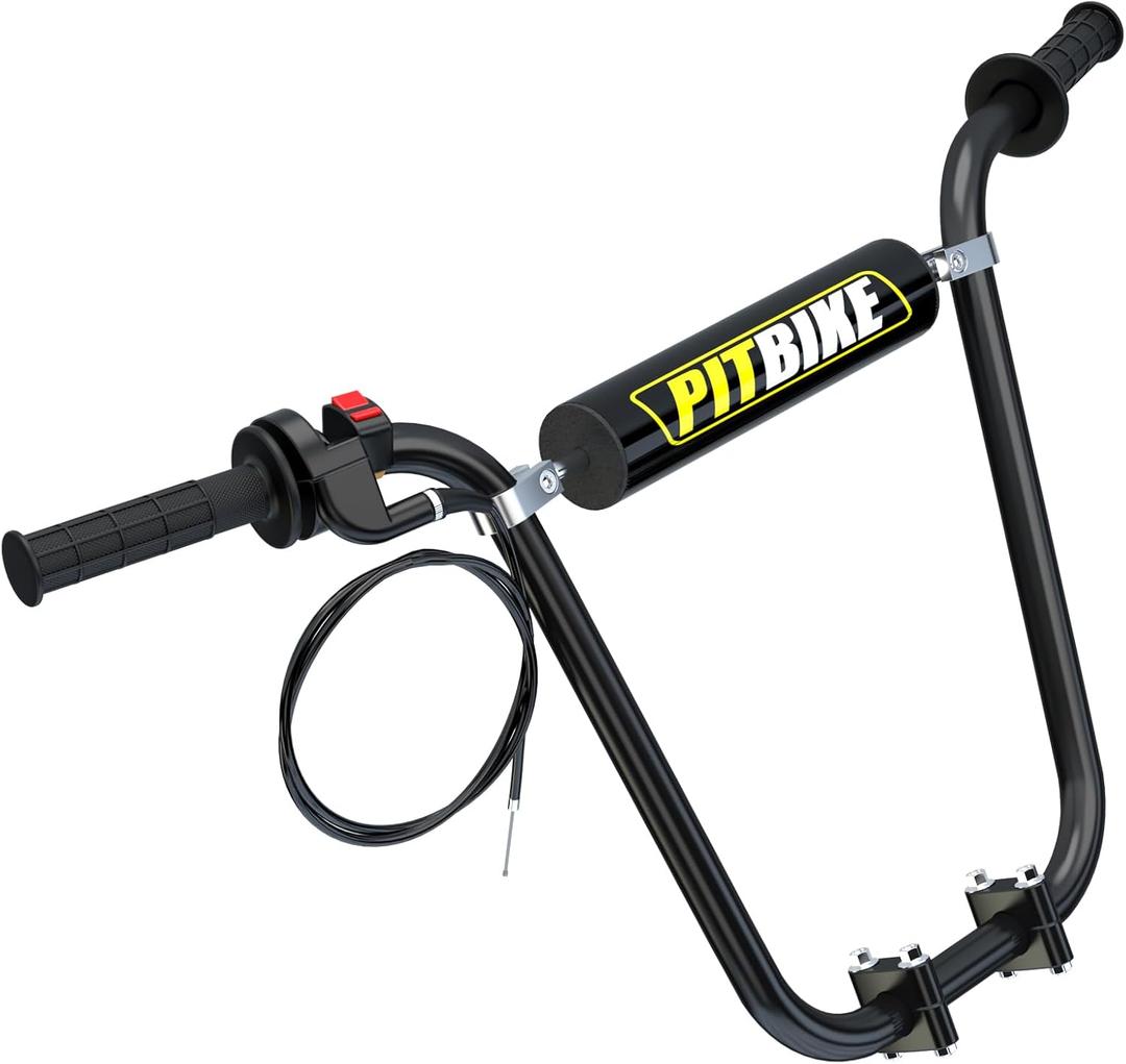 22mm 7/8 Mini Bike Handlebars 14" Ape Hangers Handlebar Kit Replacement for Coleman CT200U CT200U-EX BT200X Axis M200 CT100U Baja DB30 Motovox MBX10 MBX11 Mega Moto MMB80 Minibike Parts