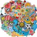 Harsgs 100pcs Random Iron on Patches, Embroidered Iron on/Sew on Patches Applique for Clothes, Dress, Hat, Jeans, DIY Accessories