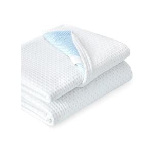 Subrtex 3 Inch Mattress Topper Cover (Only Cover) Mattress Topper Protector Bedding Rayon Made from Ba