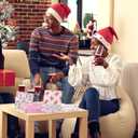 2 x 40Pcs Christmas Napkins,Christmas Party Supplies Pink Xmas Paper Napkins Funny Party Napkins for Winter Xmas Holiday Decorations