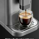 ICEVIVAL Automatic Espresso Machine with Grinder & Milk Frother 