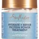 Shea Moisture Manuka Honey and Yogurt Hydrate Plus Repair Protein Power for Unisex Treatment, 8 Ounce