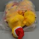 Jerify 6 Pcs Christmas Ducks Stuffed Animal Plush Ducks with Santa Hat Bulk 8 Inch Christmas Party Decoration Supplies for Gift Bag Fillers, Xmas Stocking Stuffers