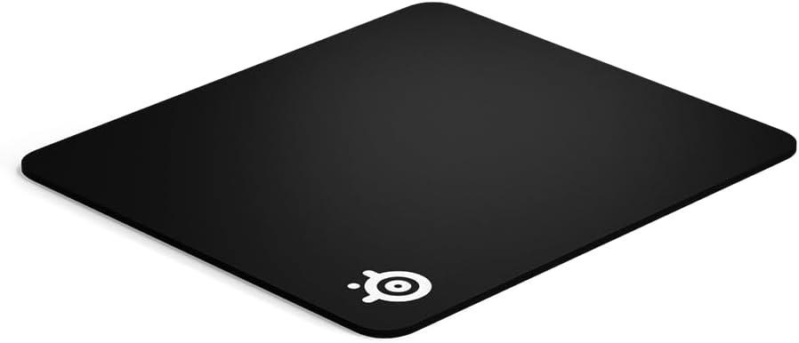 SteelSeries QcK Heavy - Large - Gaming Mouse Pad - Extra Thick Non-Sip Rubber Pad - Exslusive Microfiber Surface - Peak Tracking and Stability - Optimized For Gaming Sensors (Black)