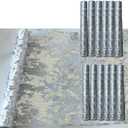 12 Pack Table Runner, Glitter Metallic Mesh Table Runner Roll with Butterfly Decoration,11 Inch x 108 Inch, for Wedding Decorations, Bridal Shower, Baby Shower, Birthday Party