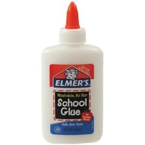 Elmers Liquid School Glue VLLVvz, Washable, 4 Ounces, Pack of 4