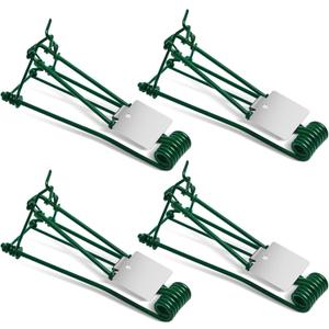 Qualirey 4 Pcs Outdoor Gopher Trap Easy Set Mole Trap Weather Resistant Gopher Killer Vole Killer for Lawn Garden Farm (Green)