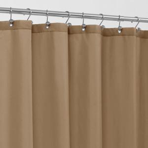 ALYVIA SPRING Extra Long Fabric Shower Curtain Liner Waterproof - 72" x 84", Soft & Lightweight XL Shower Curtain with 3 Magnets, Machine Washable - 72x84, Coffee