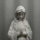 Virgin Mary Statue Outdoor, Religious Garden Statue, Blessed Mother Outdoor Statue, Large Outdoor Garden Statues Home Yard Patio Lawn Hallway (Gray)