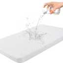 Baby Bassinet Mattress Topper Compatible with Mika Micky/Baby Delight/Pamo Babe/ANGELBLISS Bassinet, Breathable, Premium Foam, Rectangle Shaped, 20" x 33" x 2'' (White)