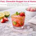 FRIGIDAIRE Touchscreen Nugget Ice Maker, Countertop Ice Machine, Sonic Ice Maker with 33 lbs. Capacity, Slate