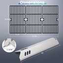 Hiorucet DGF493BNP Grill Grates Replacement Parts for Dyna Glo 4 Burner, Cooking Grid Grates & Heat Tent Shields for Dyna Glo DGF493BNP Parts and Backyard Grill Replacement Parts BY13-101-001-12.