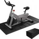 Stepwaver Bike Mat Compatible with Peloton Bike Trainer Mat Non-Slip Shock Absorbing Gym Floor Mat to Protect Hardwood & Carpets, Mat for Exercise Bike,Exercise Equipment Indoor Cycles (63"x30")