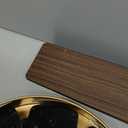 WINGBO 60" Ceiling Fan with Light and Remote Control, 6 Speed Reversible DC Motor, Dimmable LED Light, for Home and Commercial Use, Living Room/Shop/Warehouse Gold Black/Walnut