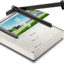 15 Inch B4 Guillotine Paper Cutter, Heavy Duty 10 Sheet Paper Trimmer Cutting with Auto-Press Clamp & Magnetic Ruler | Precision Cut for Paper, Card, Photos, Vinyl & More