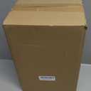 32oz Straight Cylindrical Airtight Storage Containers with Bamboo Lids Set of 6, Round Stackable Canisters, Food Jars, Pantry Organizers for Sugar, Cookies and Coffee beans (with Black Lable)