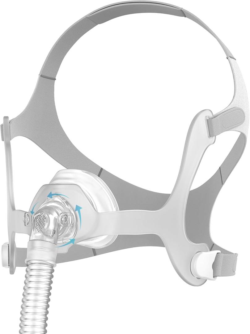 Replacement for Airfit N20, Secure Fit & Ultra-Soft with Upgraded Silicone Cushion, Quick-Release Tube Adjustable Straps Assembly, Great-Value CPAP Supplies - Small