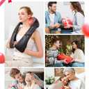 Cordless Shiatsu Neck and Back Massager with Heat for Pain Relief Deep Tissue, Rechargeable Electric 4D Kneading Massage Pillow for Shoulder/Leg/Body Muscles, Best Gifts for Men/Women/Mom/Dad (American Dream-style (Pro Max-cordless))