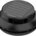 Y60 Solar-Powered Robotic Pool Skimmer - Cordless Automatic Pool Cleaner, Spot Cleaning & Self-Parking Rechargeable Robot for Above/Inground Pools, Black