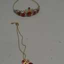Descendant 4 Crown Red Crown with Hearts Descendant 4 Rise of Red Costume Jewelry Set Evie Costume for Halloween