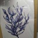 Large Framed Coral Wall Art, Navy Blue Coastal Ocean Life Prints, 24"x36"x3, 24" X 36" X 3pcs Framed