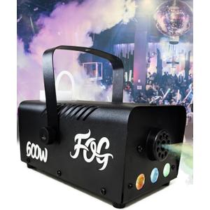 Fog Machine, Smoke Machine LED Light 600W with Wireless&Wired Remote Control for Parties Halloween Wedding and Stage Effect, 600W