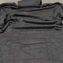 Pink Queen Women's Loose Turtleneck Oversize Long Pullover Sweater Dress L Black