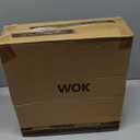 Carbon Steel Wok, 13-Inch, Pre-Seasoned, Non-Stick, with Lid and Spatula, Flat Bottom, Ideal for Stovetop Cooking