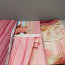 YongFoto Pink Princess Castle Backdrop 8x6ft Sofa Flowers Vases Curtain Door Room Interior Photography Background Girl Baby Kids Birthday Wedding Baby Shower Party Banner Living Room Decor (Style 1)