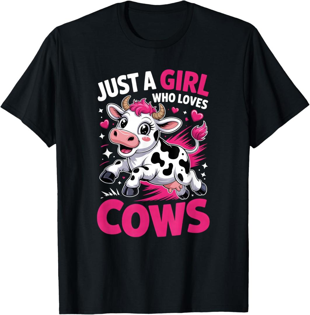 Girls Cow T-Shirt Size 4