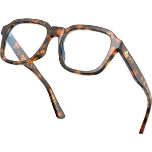 VISOONE Oversized Square Blue Light Blocking Glasses Fashion Computer Eyewear for Women and Men BENNETT (Coco Tortoise)