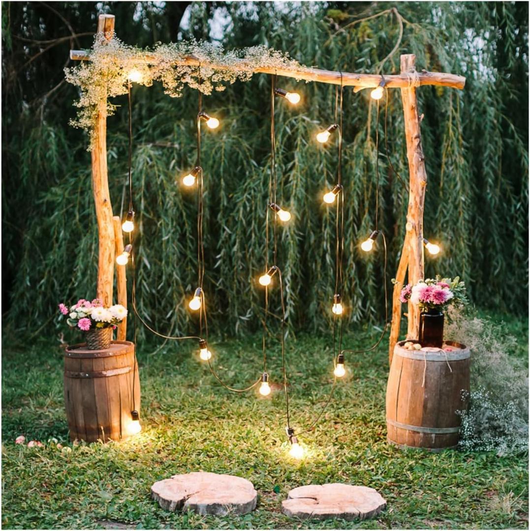 Baocicco 8x8ft Rustic Wedding Backdrops for Photography Engagement Ceremony Yard Garden Park Forest Wedding Decorations Countryside Style Party Photo Backdrop Birthday Girls Couples Studio Props