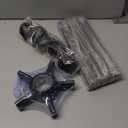 Criss Cross Home Office Swivel Chair Base – Durable, Steady and Easy Installation – Perfect for Criss Cross and Cross Legged Chairs with Replacement Casters (Black,Base+Wheel)