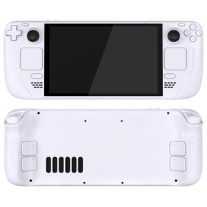 eXtremeRate Replacement Full Set Housing Shell with Buttons for Steam Deck OLED, Custom DIY White Faceplate Back Plate Trackpad Case for Steam Deck OLED Console - Without Console